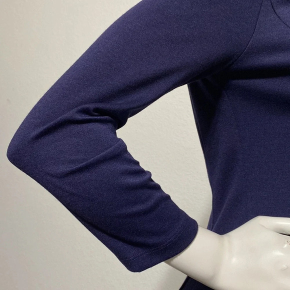 Jessica Simpson Fit & Flare Drop Hem Princess Seams Knit Dress - Size 2 - Picture 6 of 9